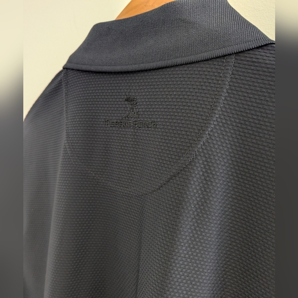 PEBBLE BEACH Tech Mesh Performance Golf Polo Shirt Men's L Dry Wick Light Black - Picture 10 of 16